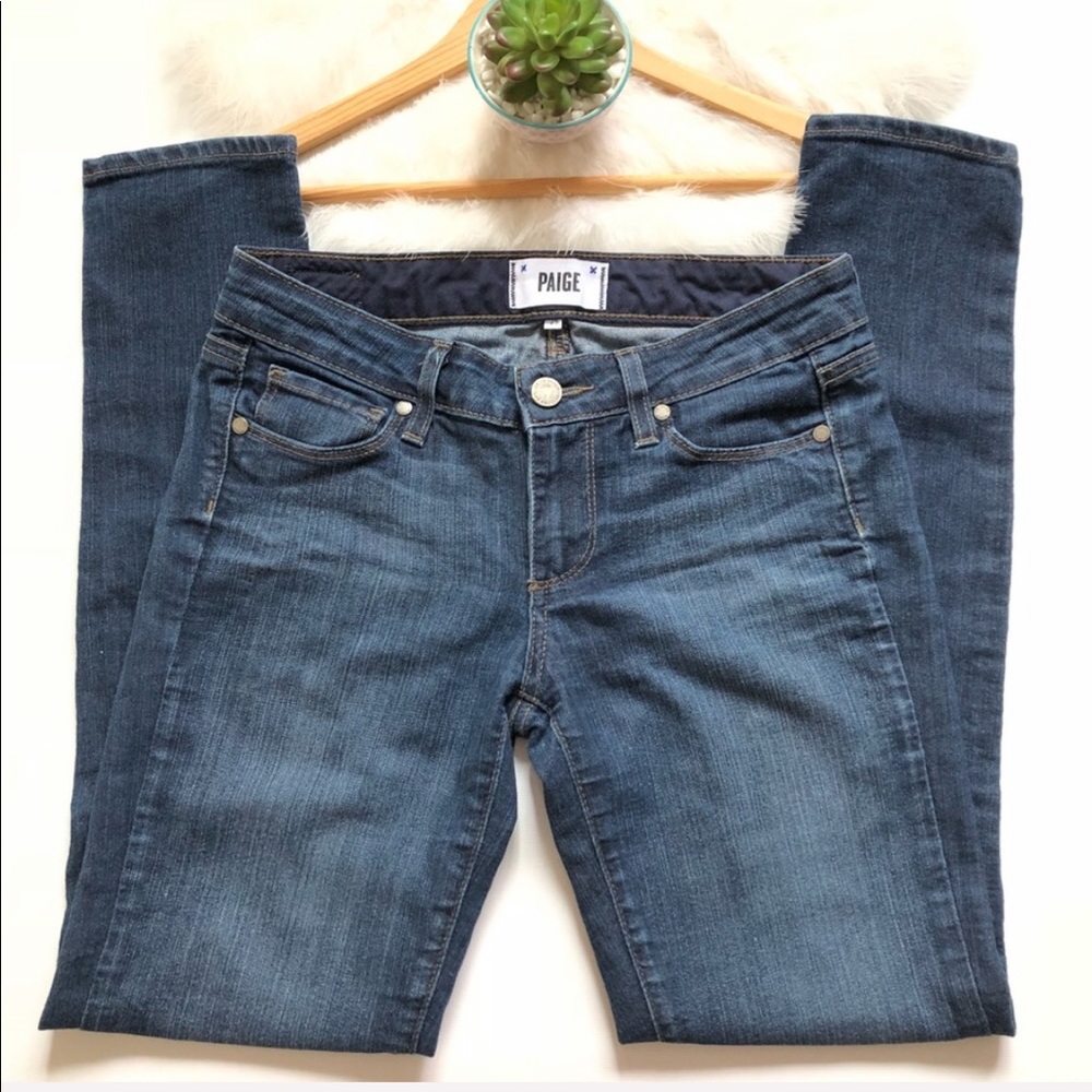 Paige PEG SKINNY Medium Wash Jeans 25